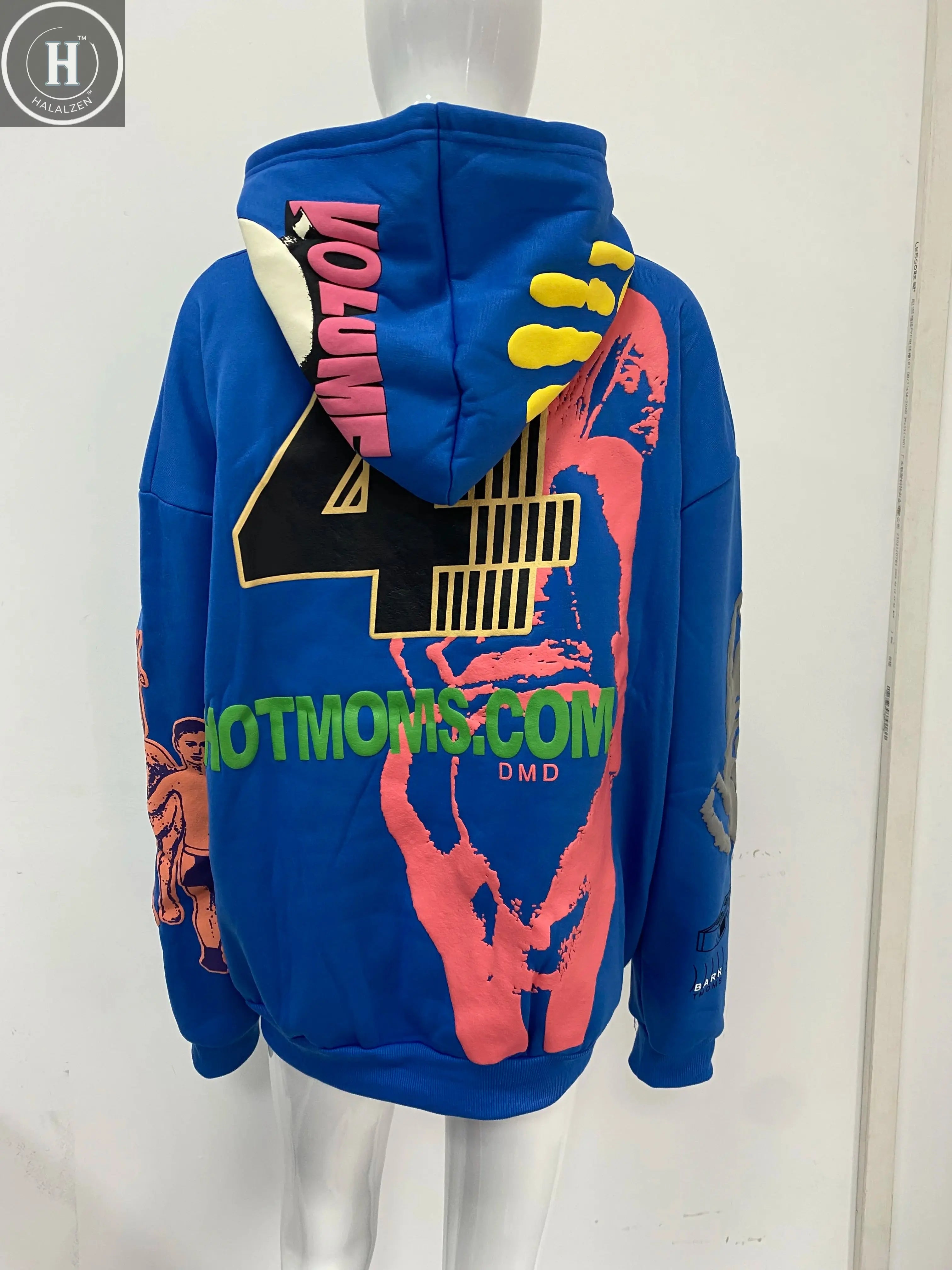 Personalized graffiti hoodie sweatshirt pullover loose and versatile couple style aesthetic clothing street style HALALZEN