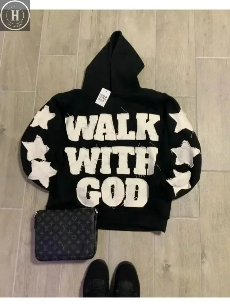 Y2k New Tops Harajuku Geometric Embroidery Splicing Gothic Youth Simple Daily Hoodies Women Sweatshirt Loose Pattern Casual Men HALALZEN