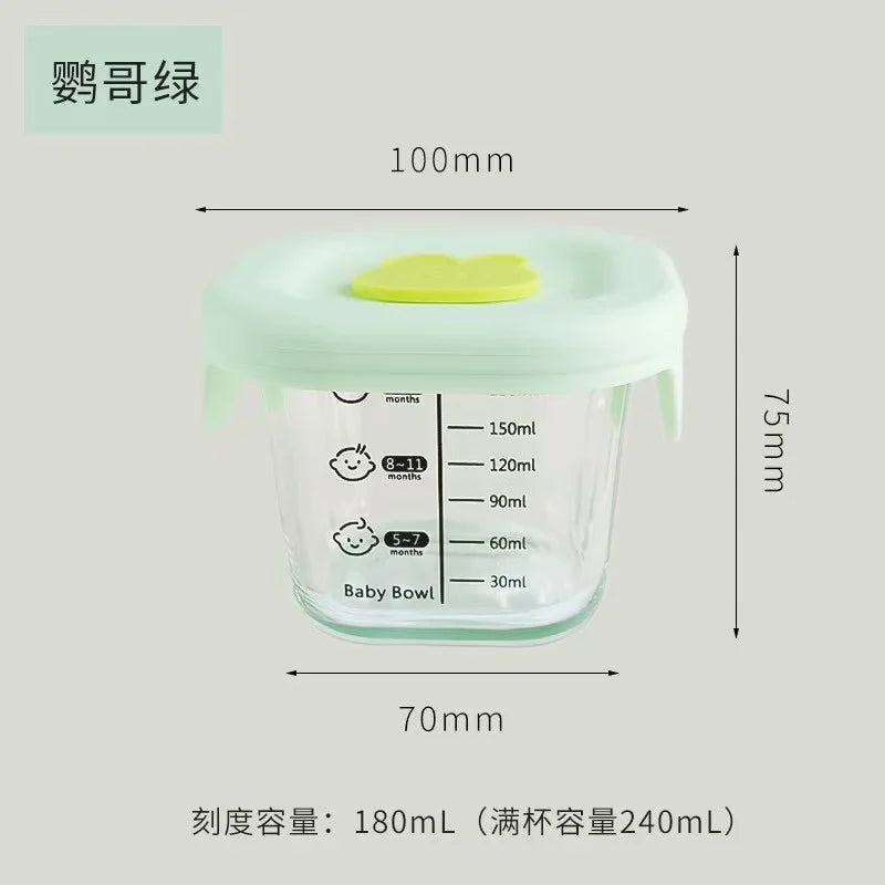 Mini Glass Bowl with Silicone Lid