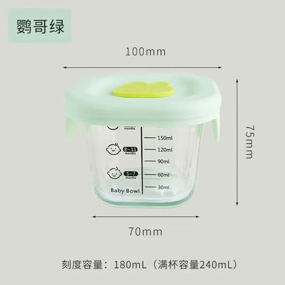 Mini Glass Bowl with Silicone Lid