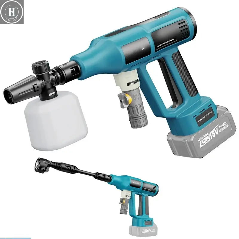 Brushless Electric High Pressure Washer 250Bar 6 IN1 Cordless 4 Gears Car Wash Water Gun Garden Spray Gun for Makita 18V Battery HALALZEN