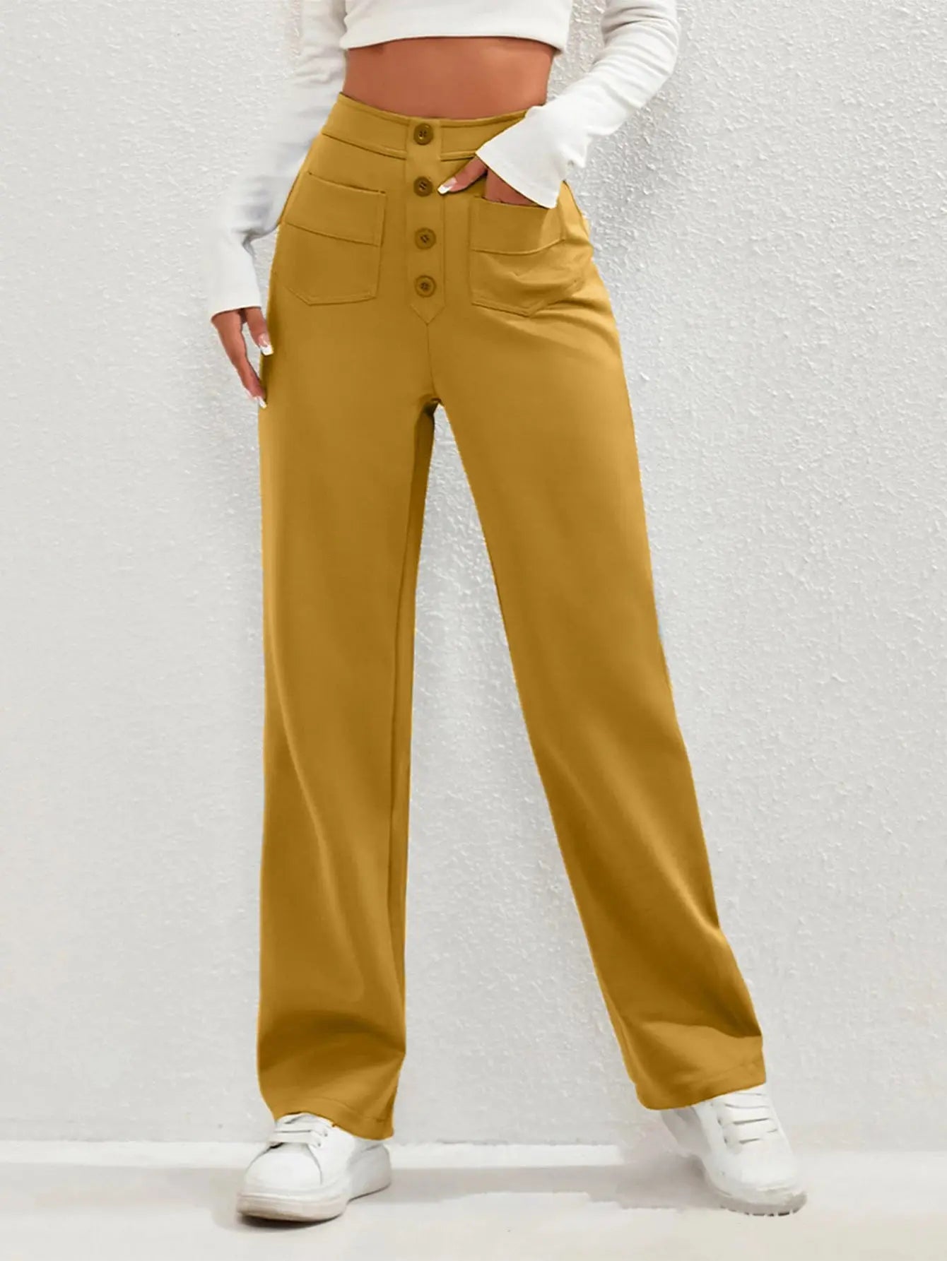 Women Sweatpants 2024 High-Waisted Multi-Pocket Cargo Pants Elegant Full-Length Casual Pants Halalzen UK
