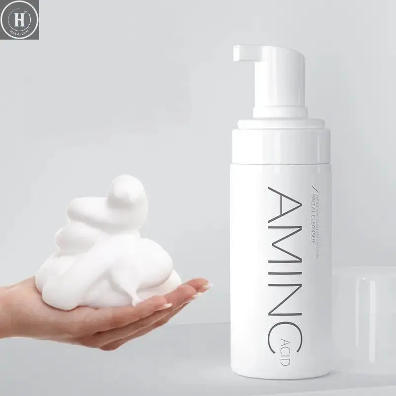 100/150ml Amino Acid Cleansing Mousse Oil Control Deep Cleaning Mites Removal Acne Moisturizing Face Cleanser Foam Brighten Skin HALALZEN