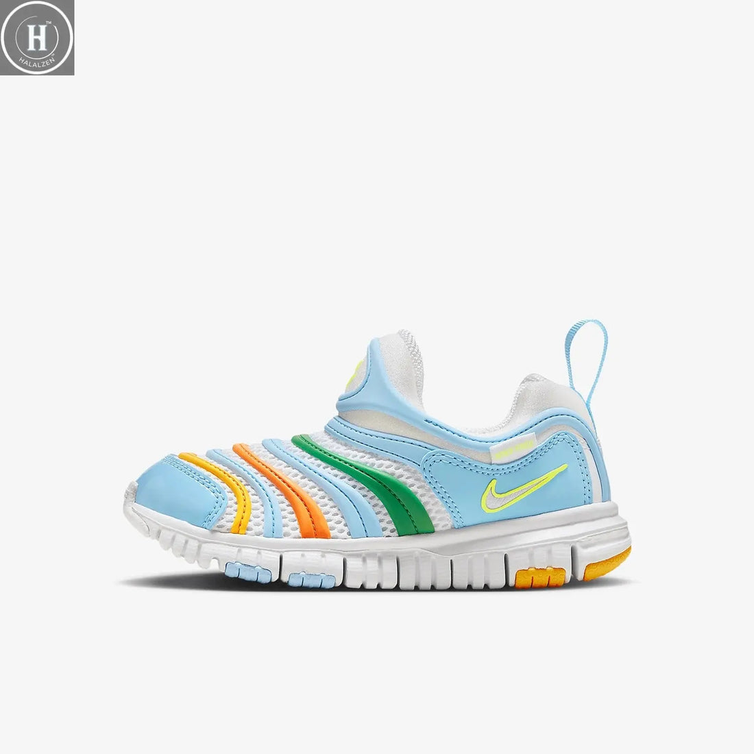 Nike Authentic Dynamo Free BR PS Small Kids' Large Mesh Sports Shoes HF5749-101 HALALZEN