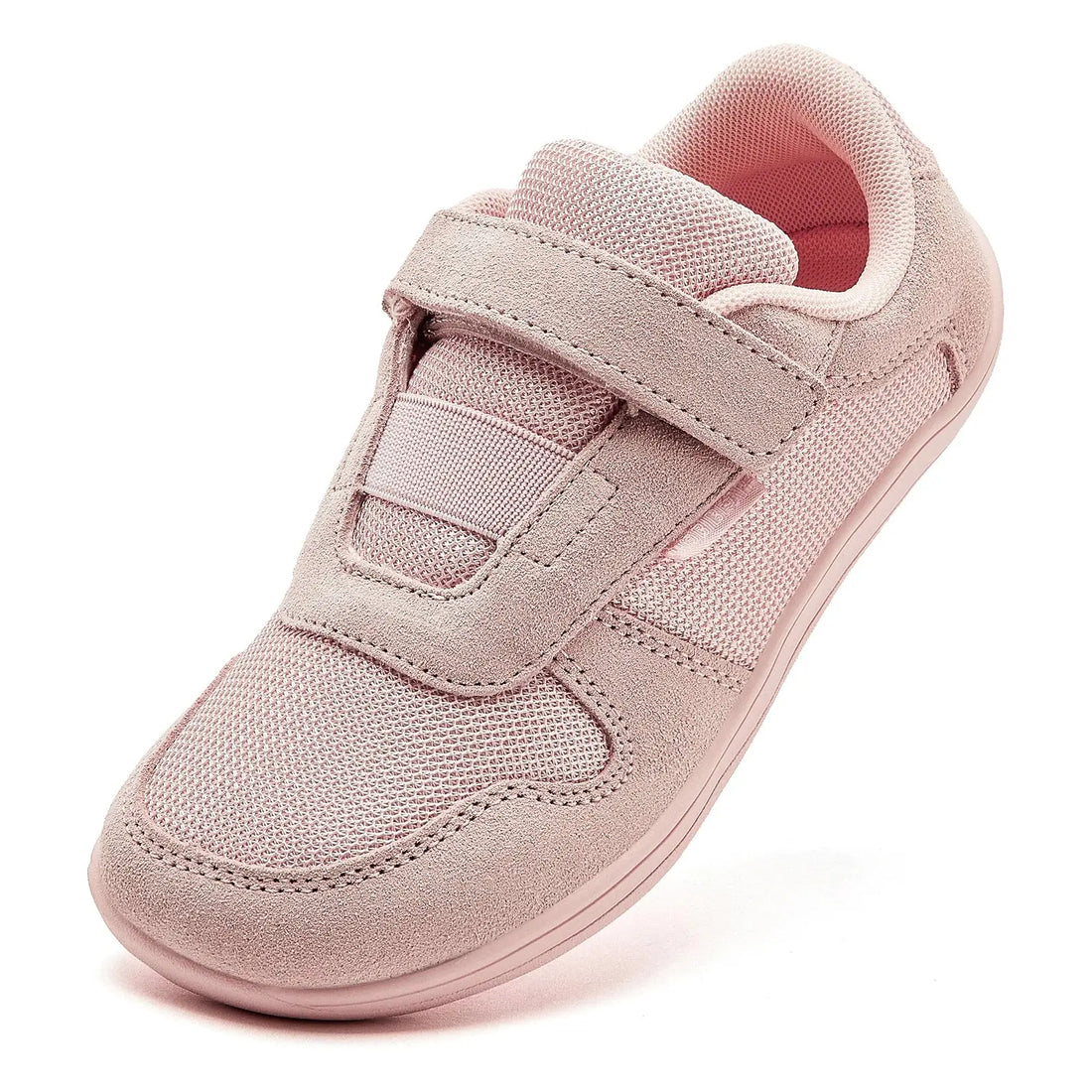 HOBIBEAR Wide Barefoot Shoes Boys Girls Artificial Leather Mesh Lightweight Breathable Sneakers Minimalist Zero Drop Shoes HALALZEN