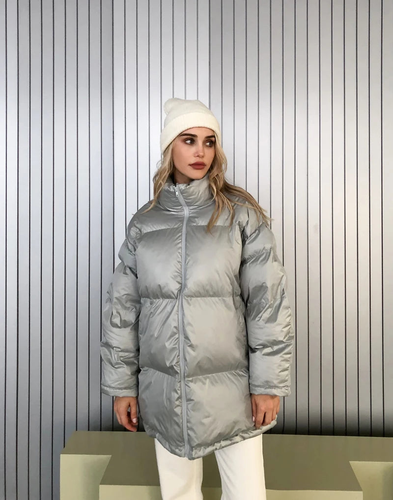 Thick Warm Fluff Parka For Women, Female Winter Jacket, Stylish Coat, Waterproof Outerware, New, Hot, 2024