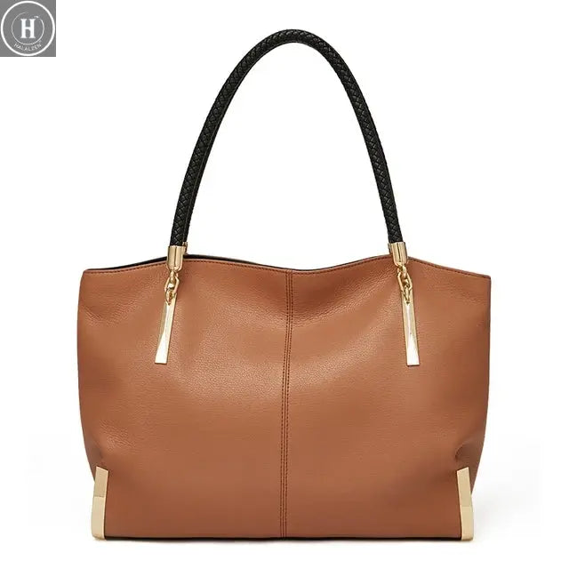 FOXER Brand Genuine Leather Handbag Winter Women Original Design Shoulder Bag Luxury Tote Large Capacity Lady Bag Chrismas Gift HALALZEN