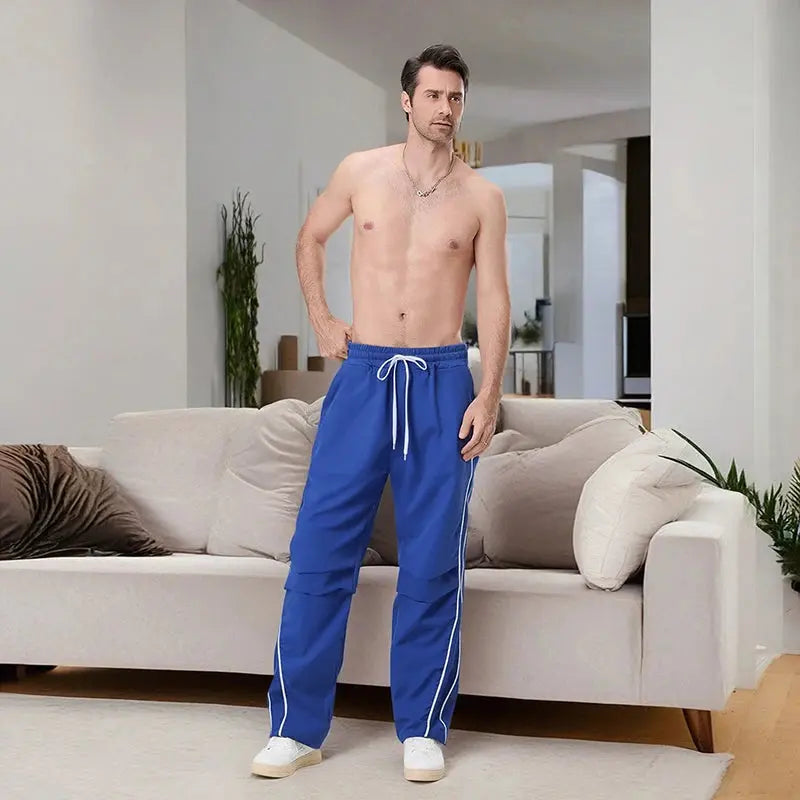 Men s Lightweight Jogger Sweatpants with Adjustable Drawstring Waistband and Side Pockets for Gym Workout Halalzen UK