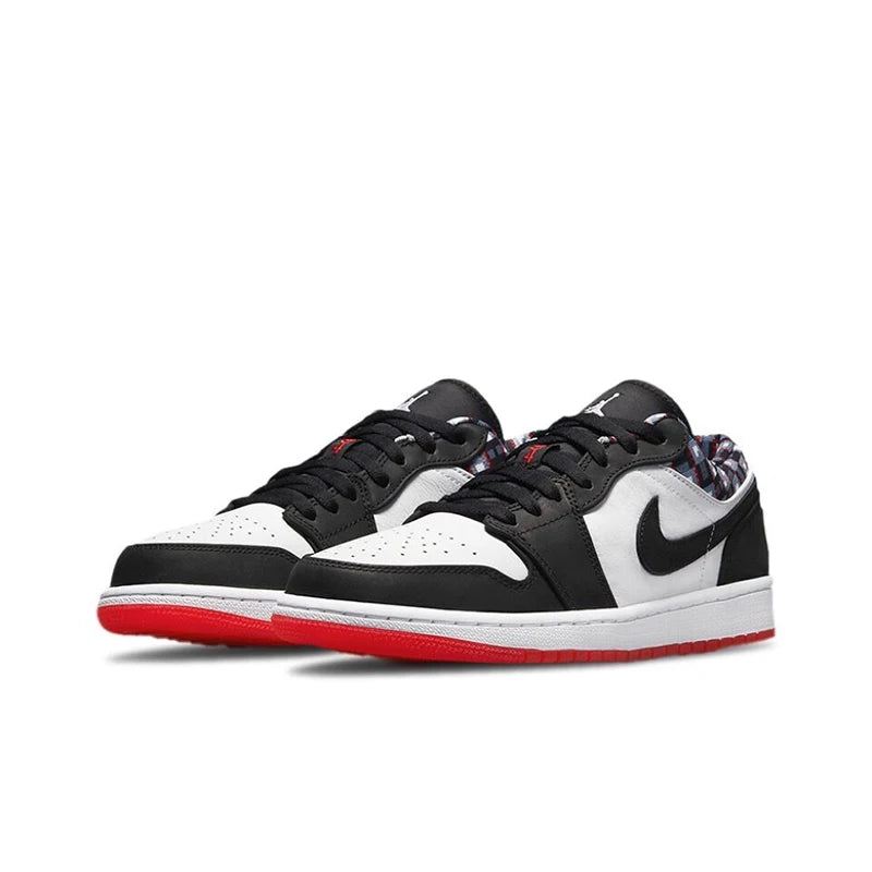 Original Air Jordan 1 low "Red Anti-Slip Low Top Retro Basketball Shoes Men's Sneakers