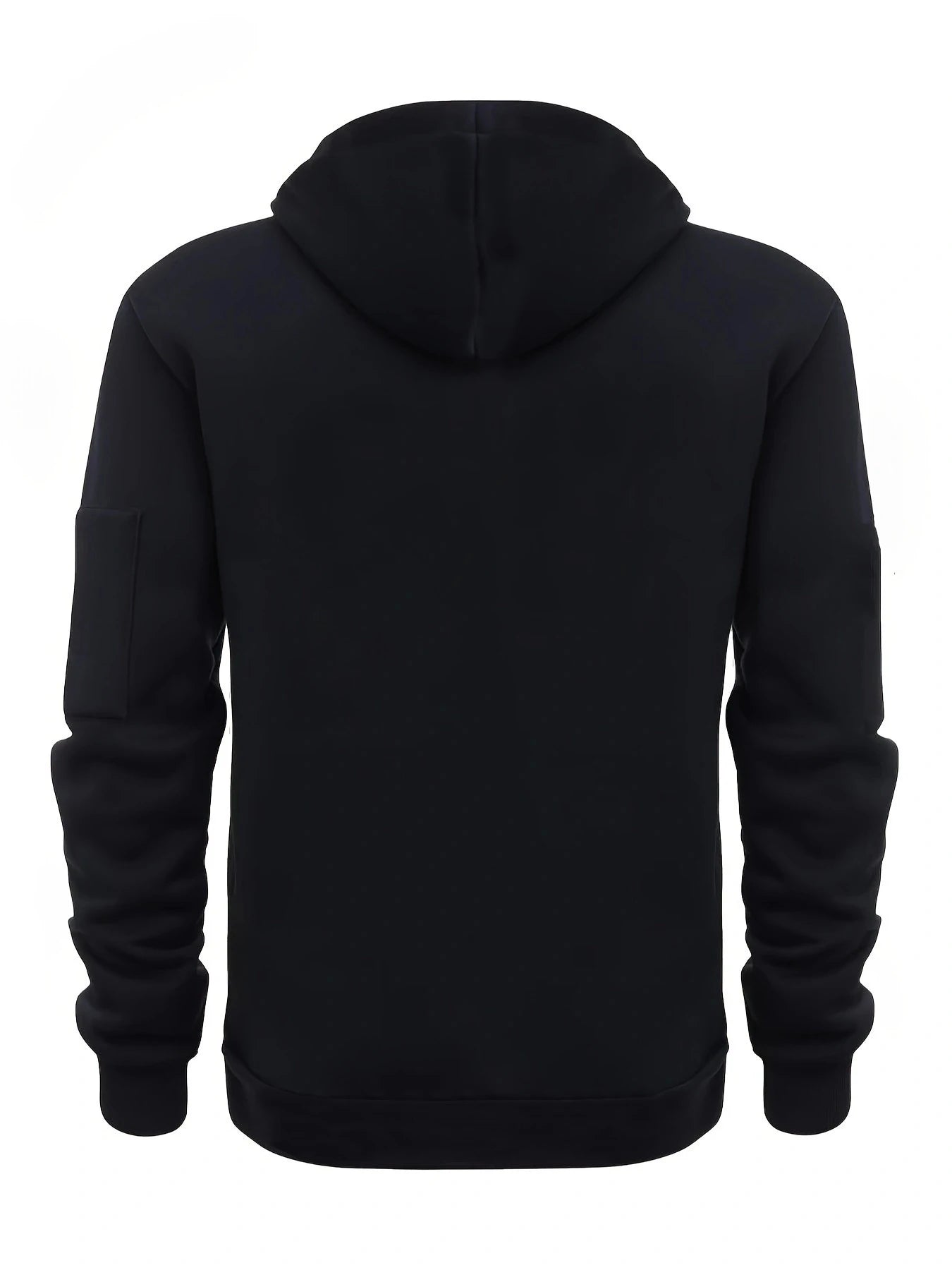 Men's fashionable hooded sweatshirt, fleece pullover hoodie, suitable for daily casual wear [European/American sizes]