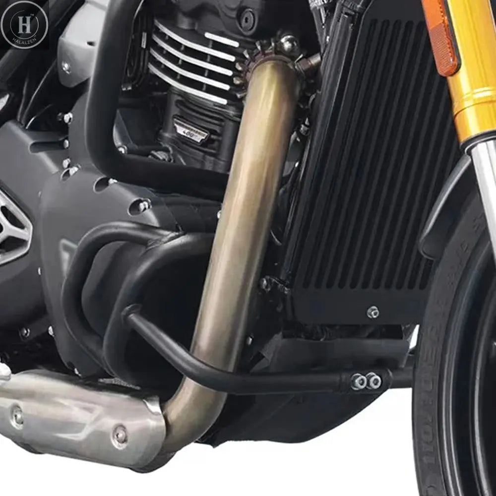 For Motorcycle Crash Bar Engine Guard Frame Protector Bumper Kit Speed400 SCRAMBLER 400 X 2024 2025 Speed 400 Scrambler 400X HALALZEN