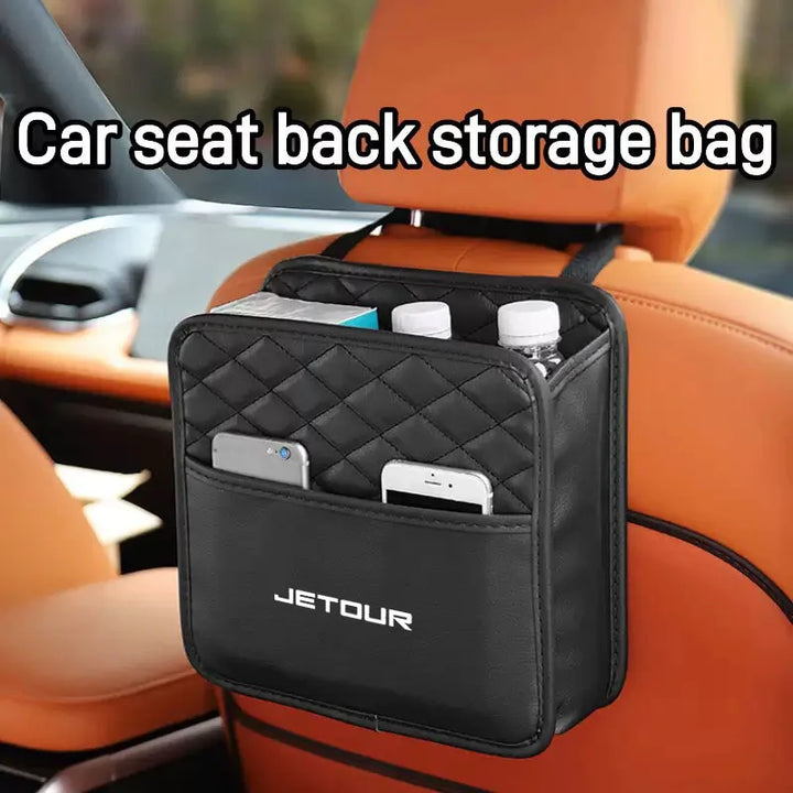 Car Pocket Trunk Bag Organizer Stowing Tidying PU Leather Multi Hanging for Chery Jetour X70 X70SM X90 X95 car Accessories