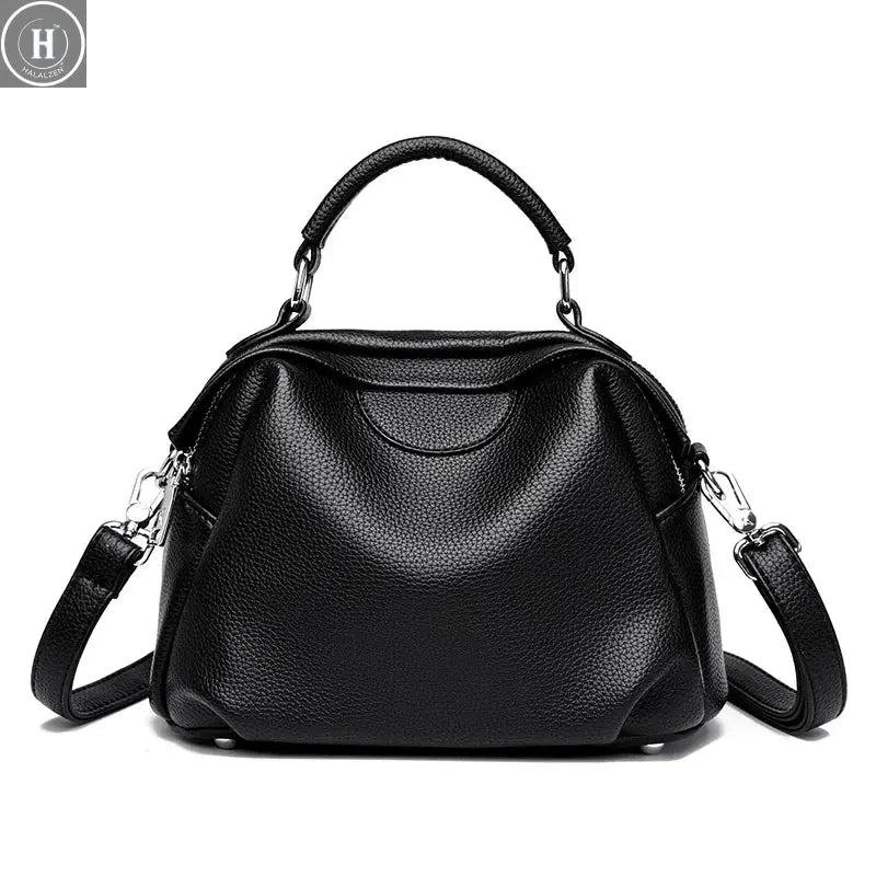 High Quality Soft Leather Tote Bag Fashion Women Shoulder Messenger Bag Large Capacity Wear-resistant Bag Luxury Handbag Sac HALALZEN
