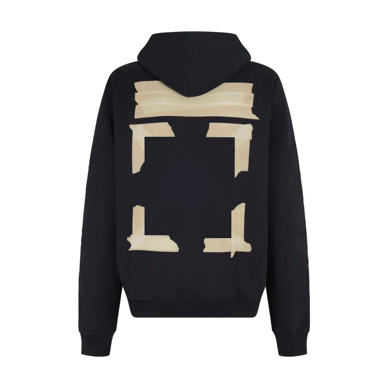 "Arrow" C/O Gold-embossed Tape Arrow-shaped Women Men Pullover Hoodie Hiphop Oversized Men Casual Hooded Hoodies Hoody