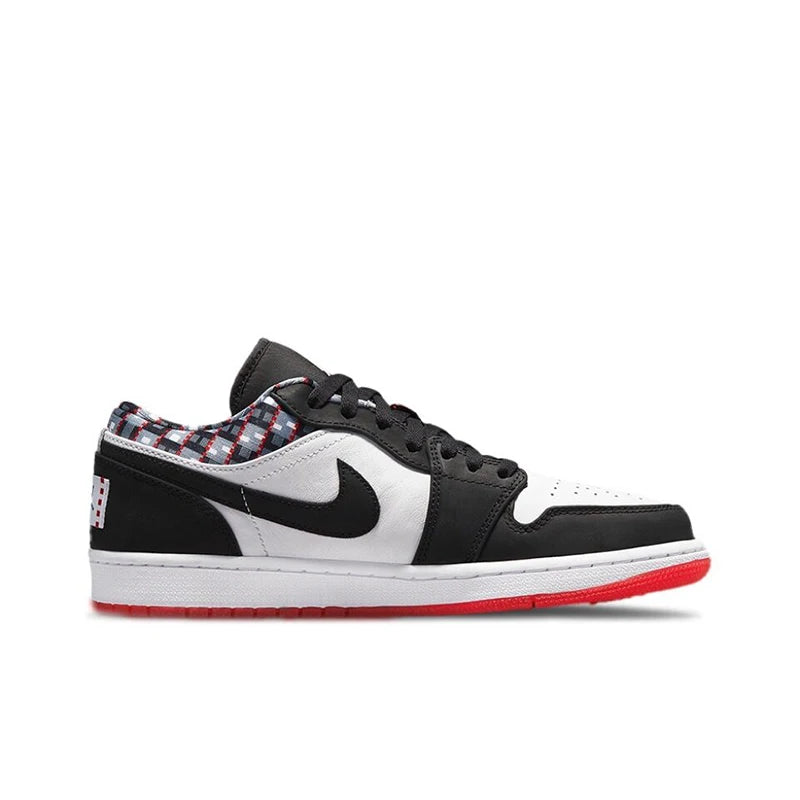 Original Air Jordan 1 low "Red Anti-Slip Low Top Retro Basketball Shoes Men's Sneakers