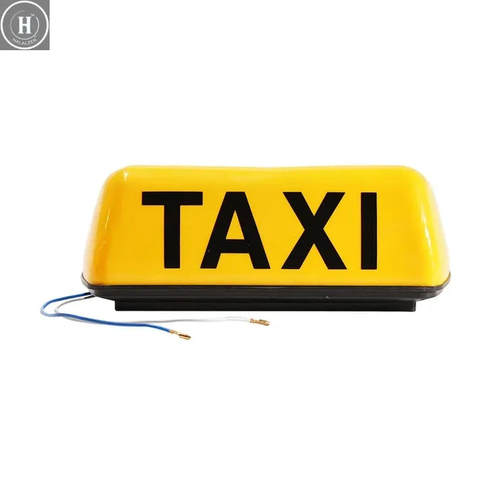 12V DC Taxi light Suction Magnet Roof Waterproof Top Sign Magnetic imeter Cab Lamp Light Signal Lamp Roof Top Sign Light TAXI HALALZEN