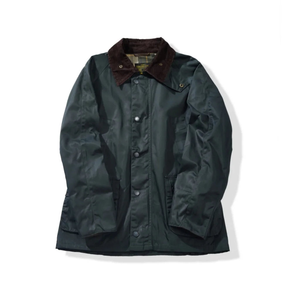 Multi-Pocket Cargo Jacket Mens Solid Color Retro Spliced Lapel Single Breasted Raglan Sleeve Trench Coat Man