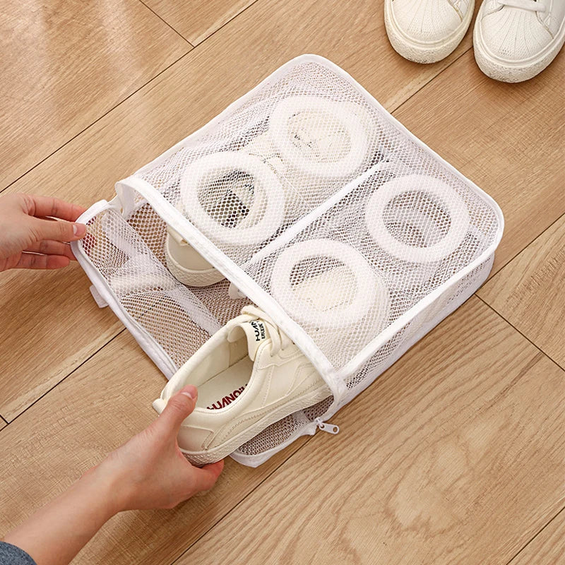 3pcs/set Mesh Laundry bag Washing Machine Shoes Bag Travel Storage bags Portable Anti-deformation Protective Clothes organizer Halalzen