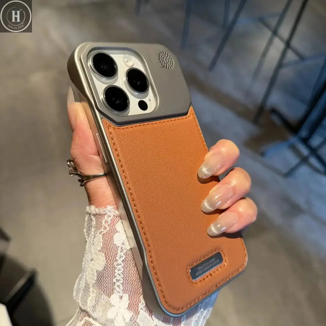 Luxury Frameless Armor Leather Case for iPhone 16 15 14 Plus 13 12 11 Pro Max For Magsafe Magnetic Business Aromatherapy Cover Halalzen UK