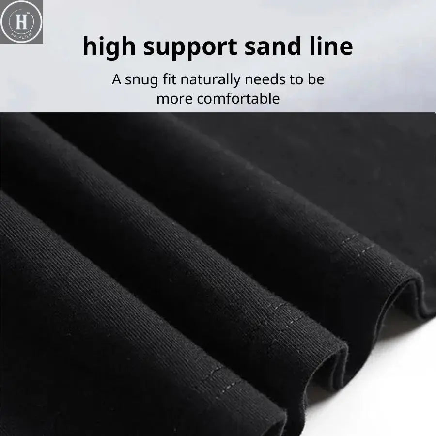 Summer Men's 100% Cotton High Quality Casual Sports Loose Oversized Funny Focus Print Round Neck Short Sleeved T-shirt Tops HALALZEN