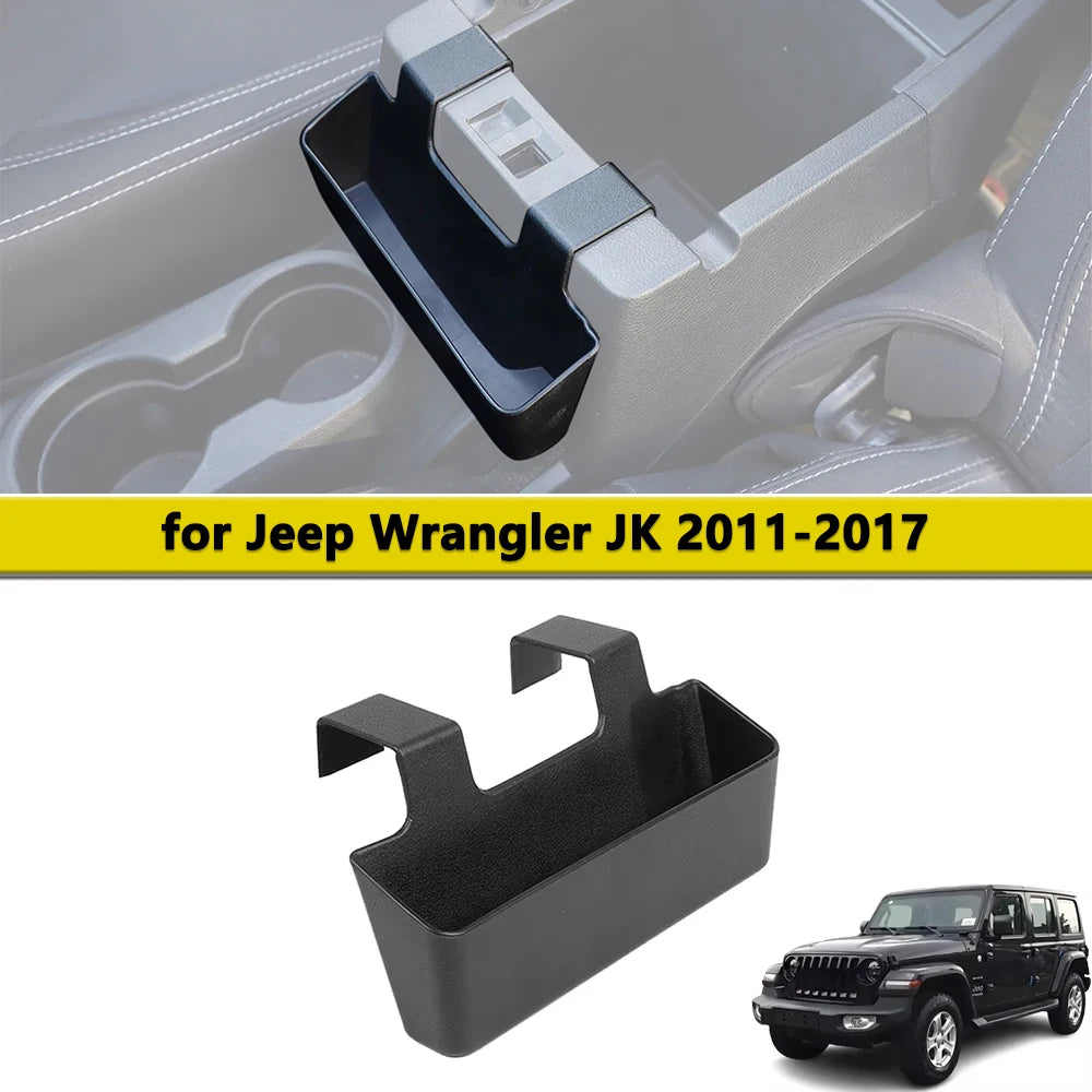 Center Console Hanging Armrest Storage Box Organizer Tray for Jeep Wrangler JK 2011-2017 Car Interior Accessory Stowing Tidying