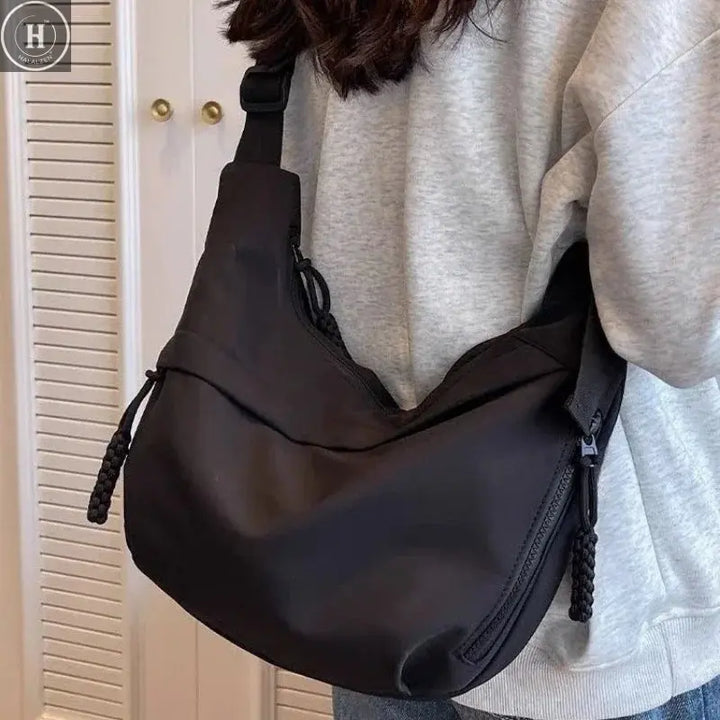 Nylon Hobos Crossbody Bags Solid Casual Zipper Women's Bags 2024 Fashion High Capacity Solid Color Single Shoulder Totes Bag HALALZEN