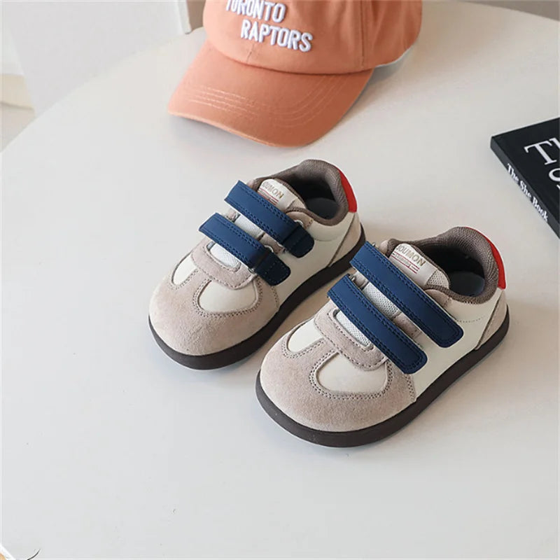 2025 New Autumn Children Shoes Leather Breathable Kids Casual Shoes Non-slip Fashion Toddler Girls Boys Sneakers EU 22-30