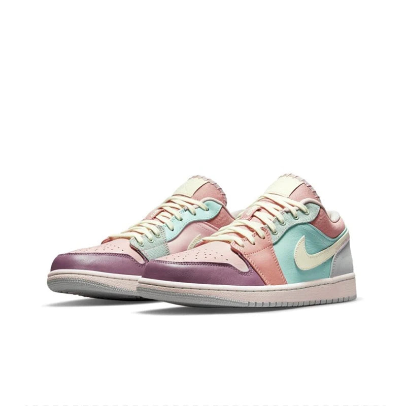 Original Air Jordan 1 Low "Wolf Grey" For Women's and Men's Unisex Trend Retro Low-Top Retro Classic Basketball Shoes