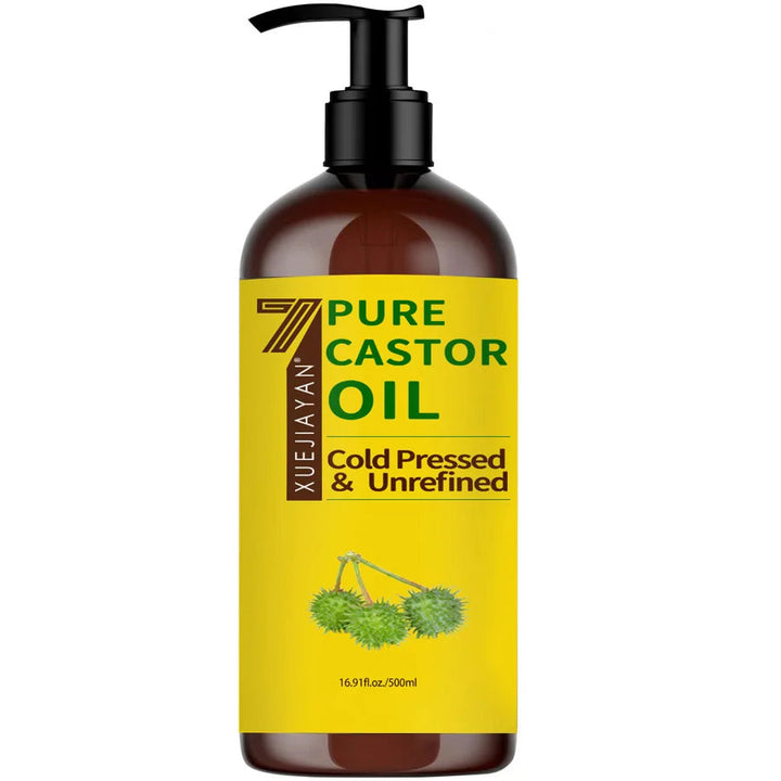 100% Pure And Castor Oil For  Eyelashes Hair Growth, And Eyebrows - Carrier Oil For Essential Oils, Aromatherapy And Massage HALALZEN