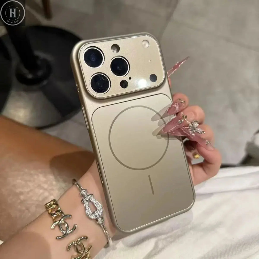 Original AG Nano Frosted Glass For Magsafe Phone Case For iPhone 17 Air 16 15 14 13 Pro Max Magnetic Wireless Charge Armor Cover Halalzen UK