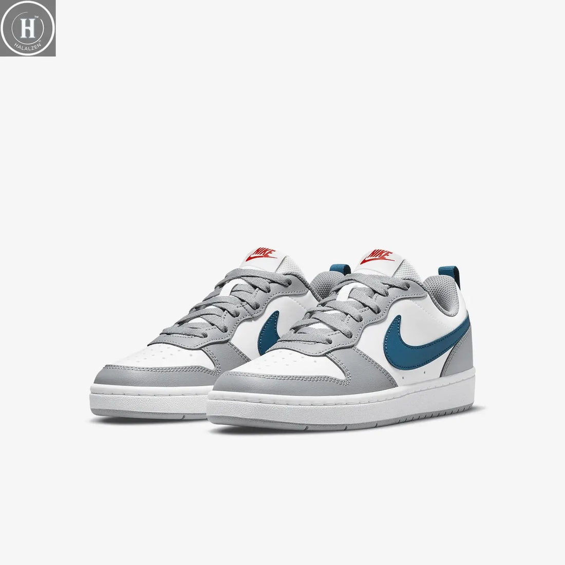 Nike official authentic Court Borough GS women's big and children's low top board shoes BQ5448-117 HALALZEN