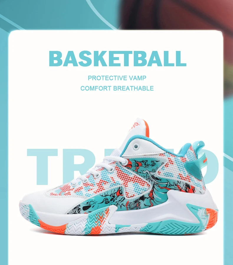 Men Basketball Shoes Breathable Sports Shoes Training Athletic Women Basketball Sneakers