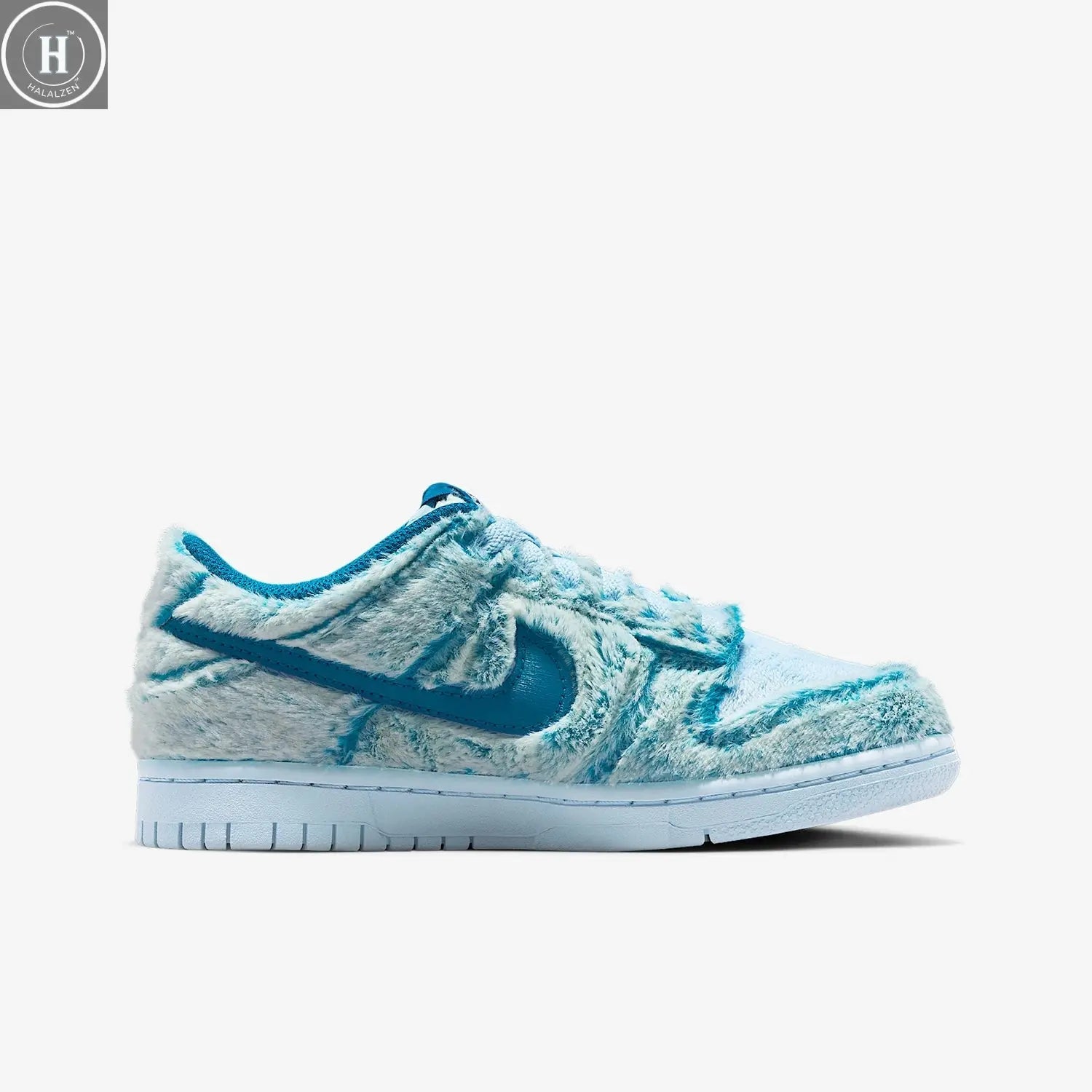 Nike genuine Dunk Low GS women's plush fashion sports shoes IM7171-301 HALALZEN