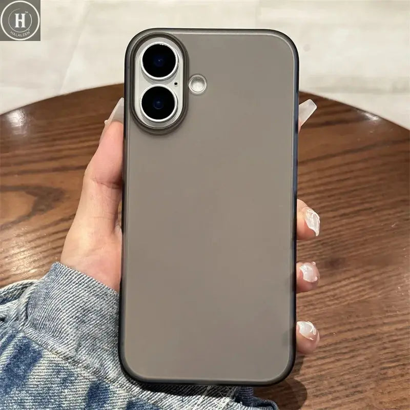 Translucent Matte Hard Plastics PC Phone Case For iPhone 17 16 15 14 13 12 Pro Max Plus Clear Shockproof Full Protective Cover Halalzen UK