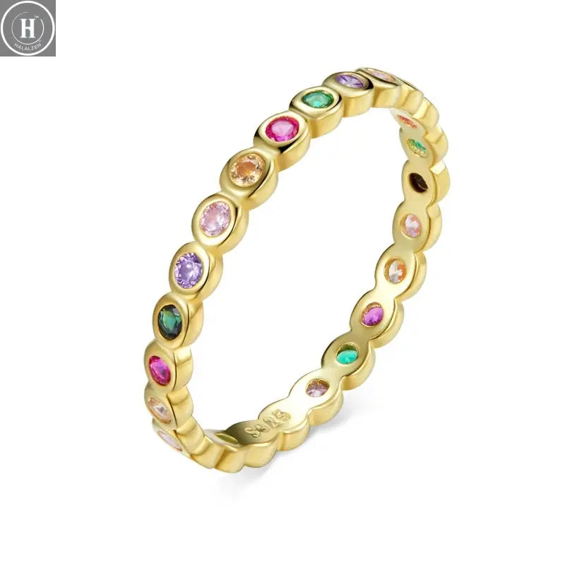 WOSTU European 925 Sterling Silver Simple Rings For Women Wedding Engagement Heart Rings With Zircon Original Female Jewelry HALALZEN