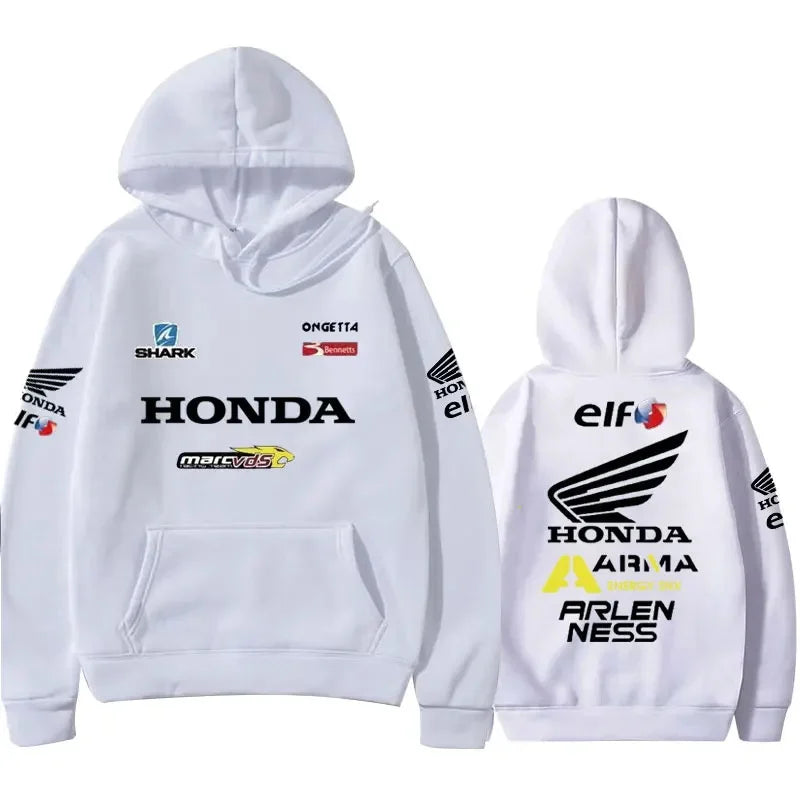 Honda Logo Motorcycle Hoodie Outdoor Riding Jacket, Honda Motorcycle Race, All-season Fan Clothing, Men's Wear