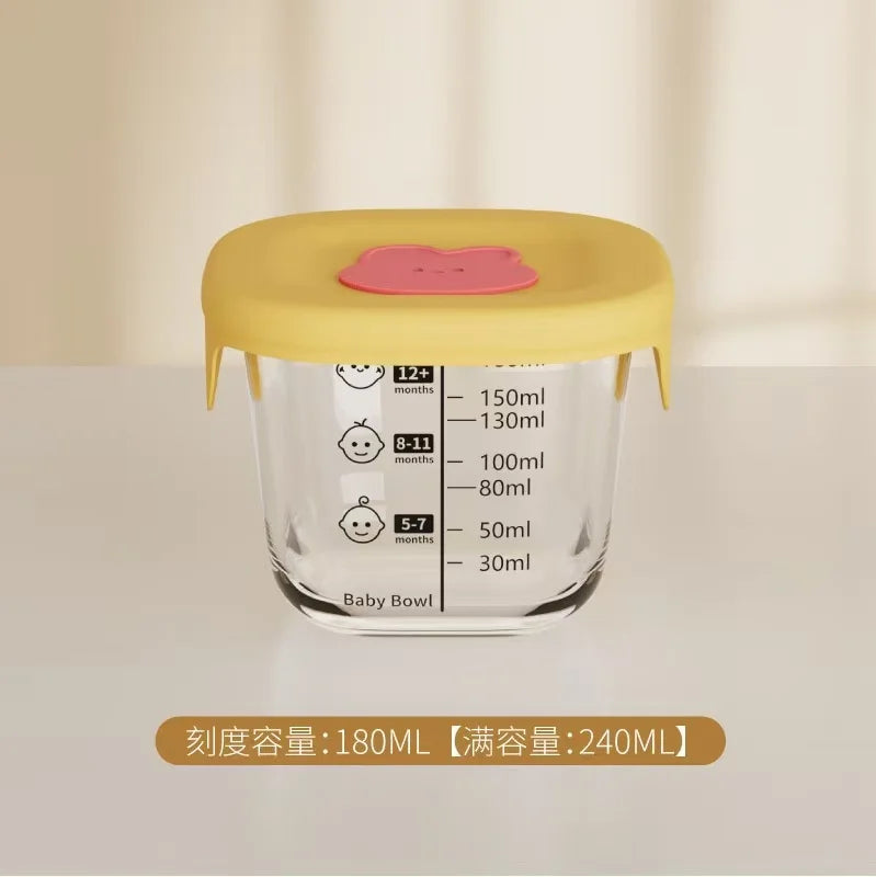 Mini Glass Bowl with Silicone Lid