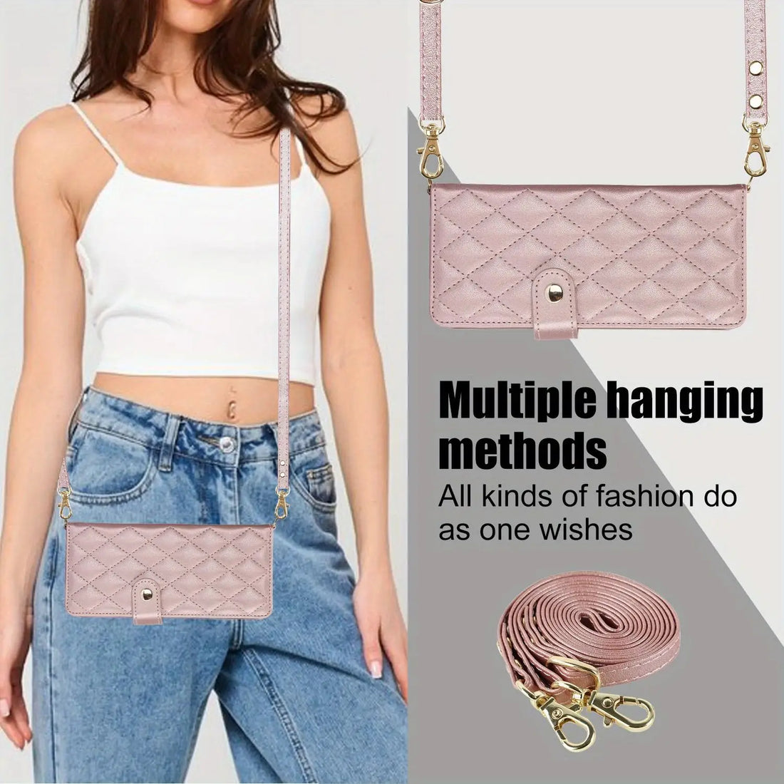 PU Leather Flip Wallet Case For Samsung Galaxy Z Fold 6 5 4 3 5G With Holder Crossbody Wrist Strap Card Slot Stand Phone Cover