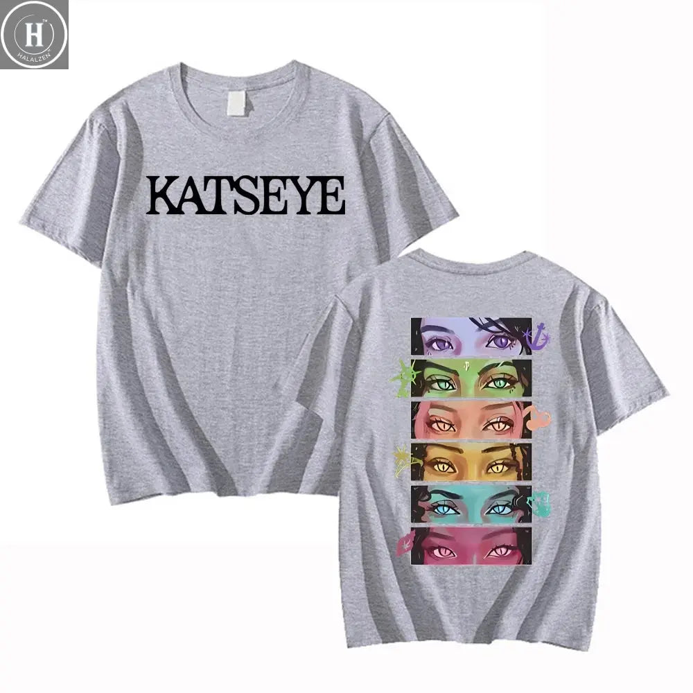 NEW Katseye Beautiful Chaos T-shirt High Quality Retro Cotton Tee for Woman Man Graphic Short Sleeve Shirt Unisex Tops T Shirt HALALZEN
