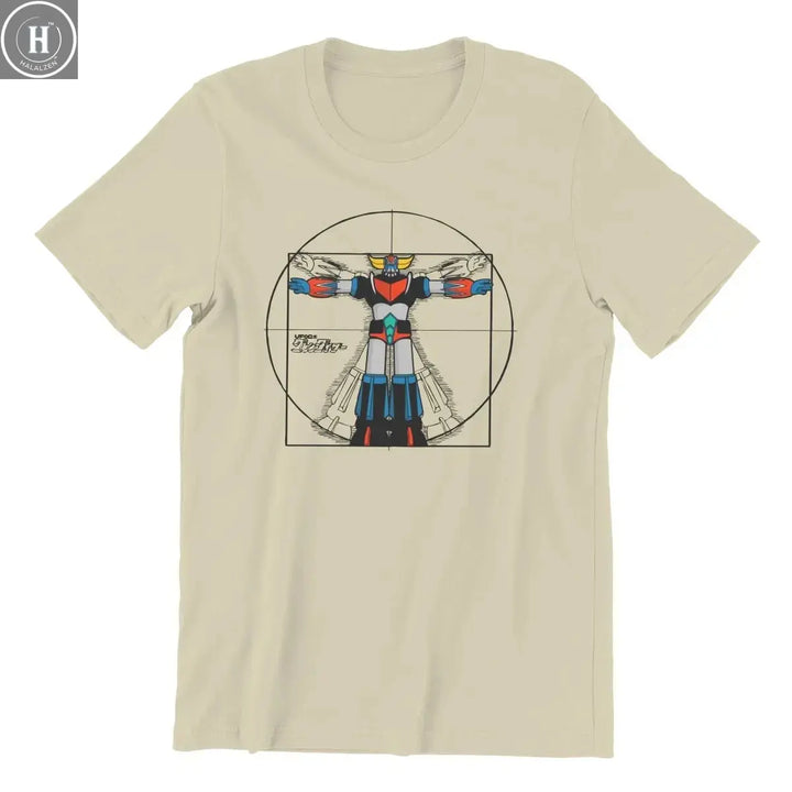 Men 192 Vitru Grendizer Goldorak UFO Robot T Shirt 100% Cotton Clothing Vintage Short Sleeve Tee Shirt Gift Idea T-Shirts HALALZEN