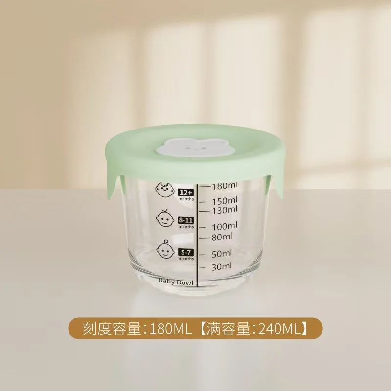 Mini Glass Bowl with Silicone Lid