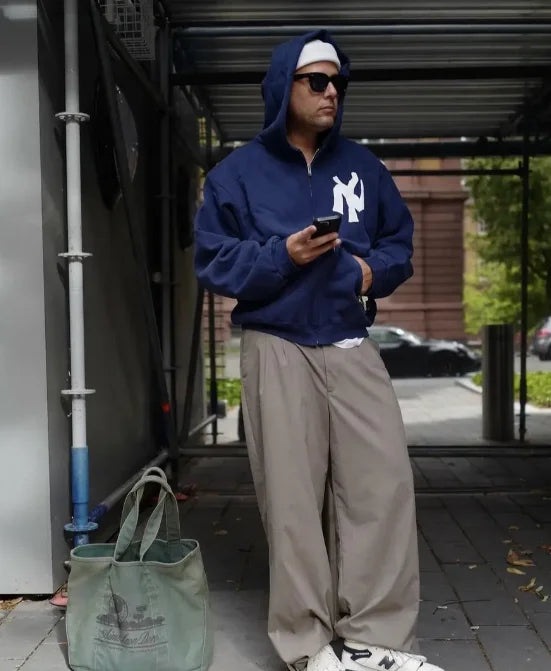 Y2K street clothing letter pattern hoodies