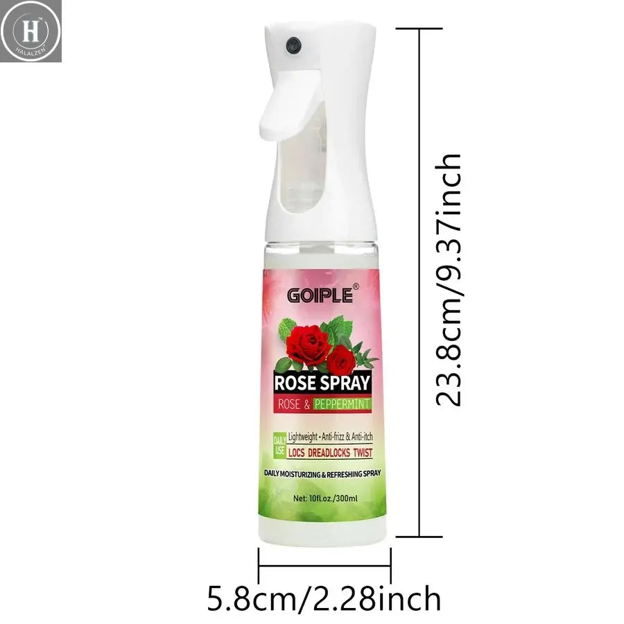 Rose Water Spray Moisturizing Nourish Hair Soothing Scalp Anti-frizz Conditioner Add Hair Shine and Smoothness Hair Care Product HALALZEN