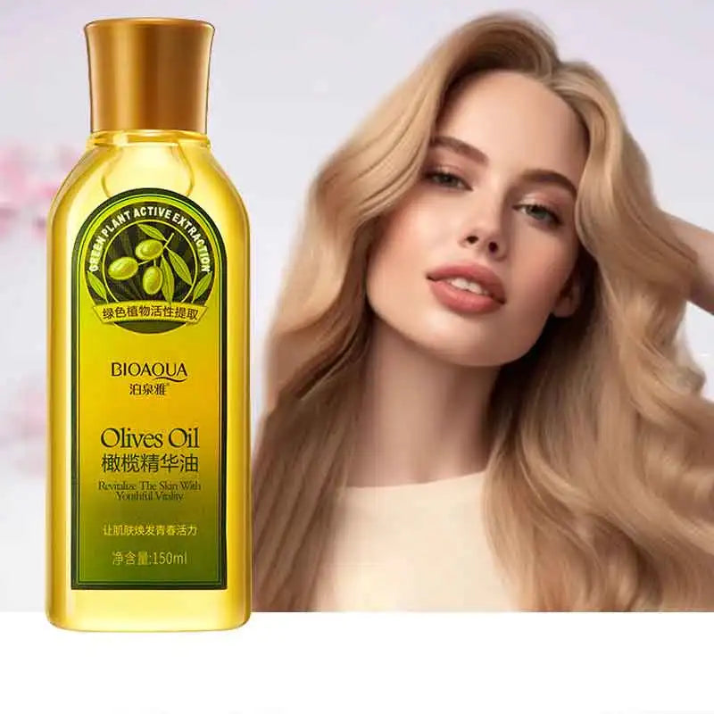 BIOAQUA Olive Oil Skin Care Cleansing Water Massage Essential Oil Hair Care Beauty Moisturizing Multifunctional Glycerin HALALZEN