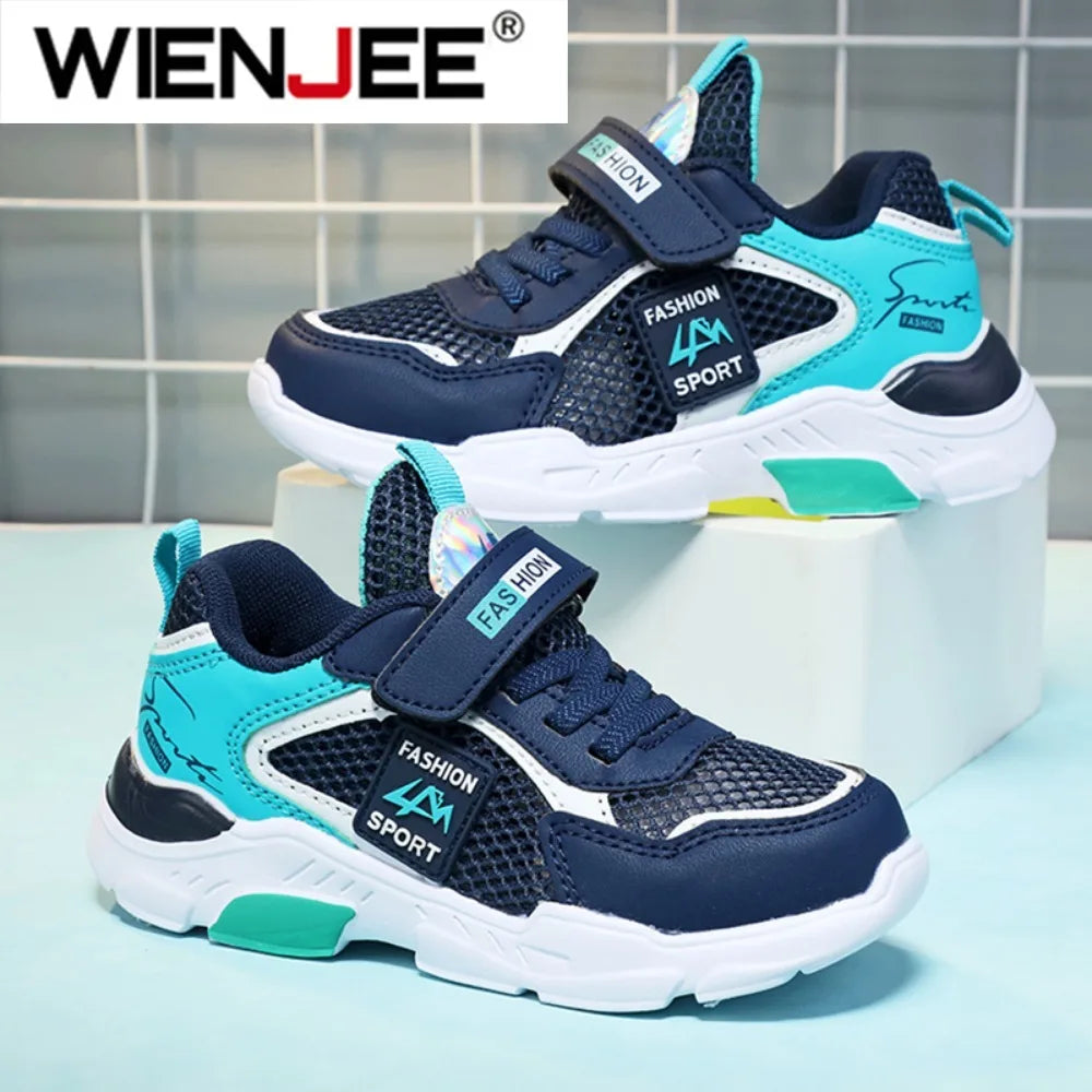 Summer Single Net Breathable Boys Sport Shoes Children Sneakers Rubber Leisure Trainers Casual Kids Sneakers