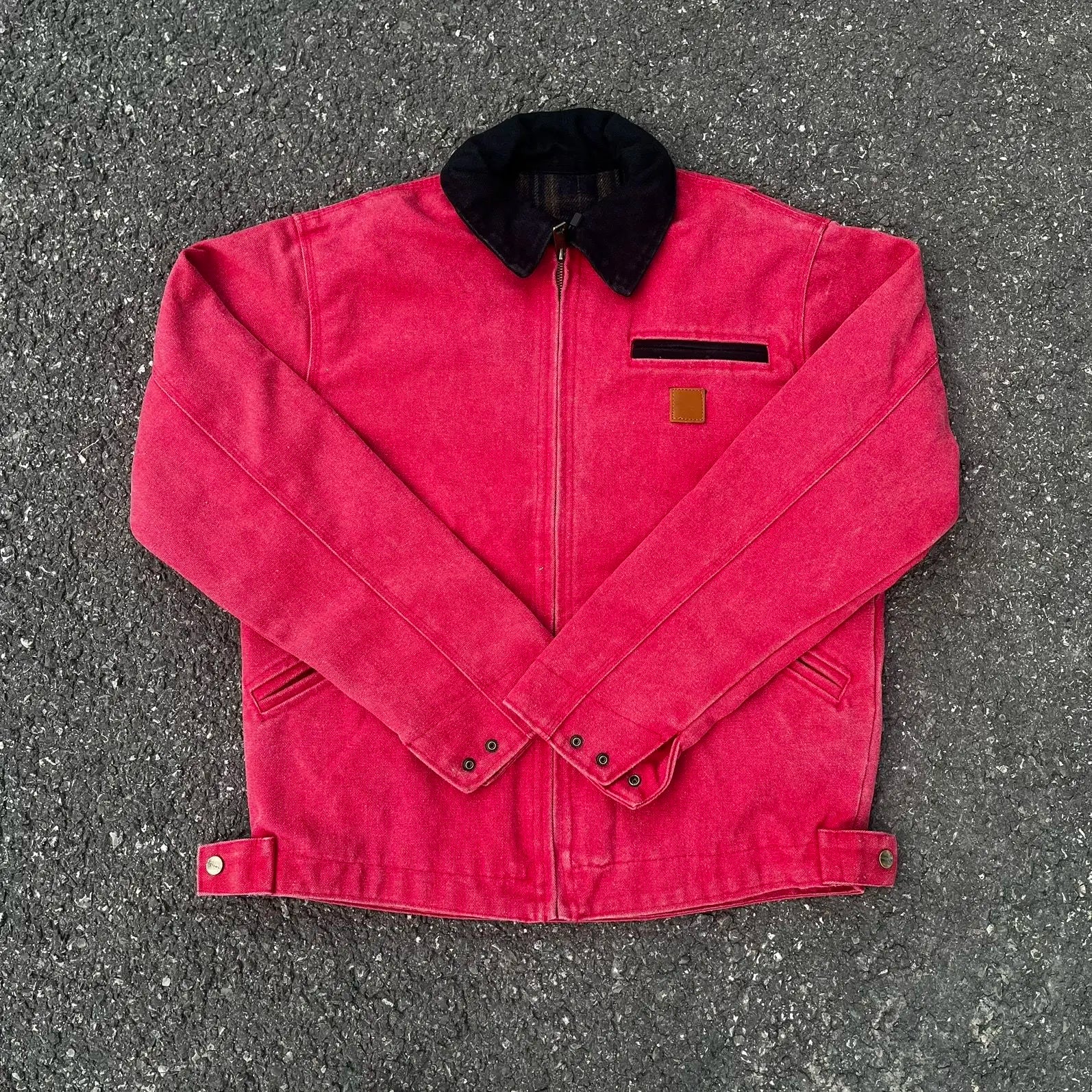 J97 Detroit American Vintage Washed Denim Tooling Jacket Canvas Jacket