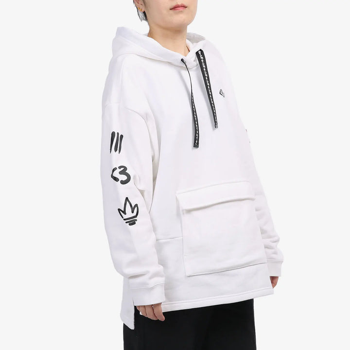 Adidas Original Three Stripes Women's Casual Hoodie Sweatshirt H39033