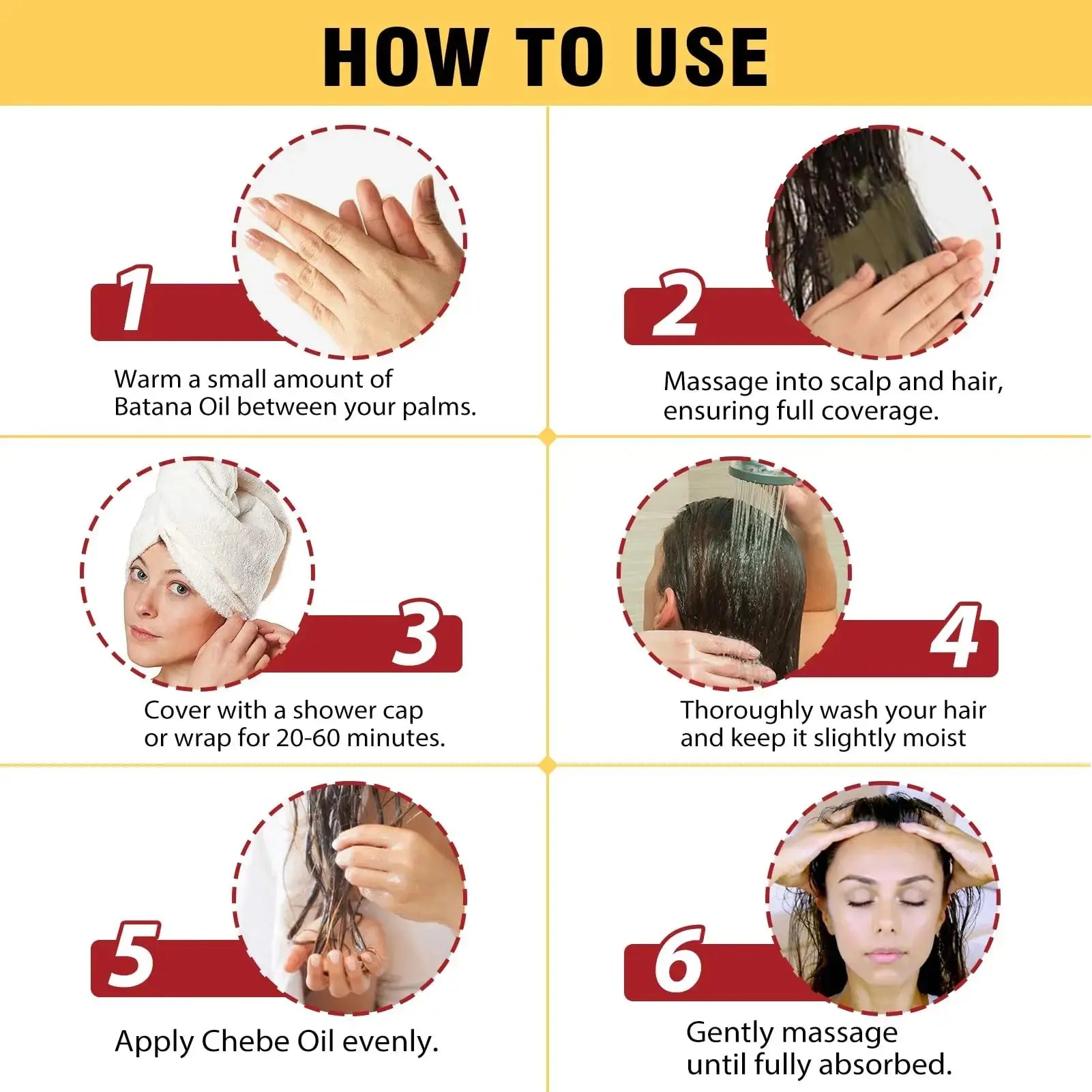 LOCKMIO 120ml Chebe Oil 120g Batana Oil Hair Care Cream for Men & Women Promotes Healthy Conditioner Moisturizes Nourishes Hair HALALZEN