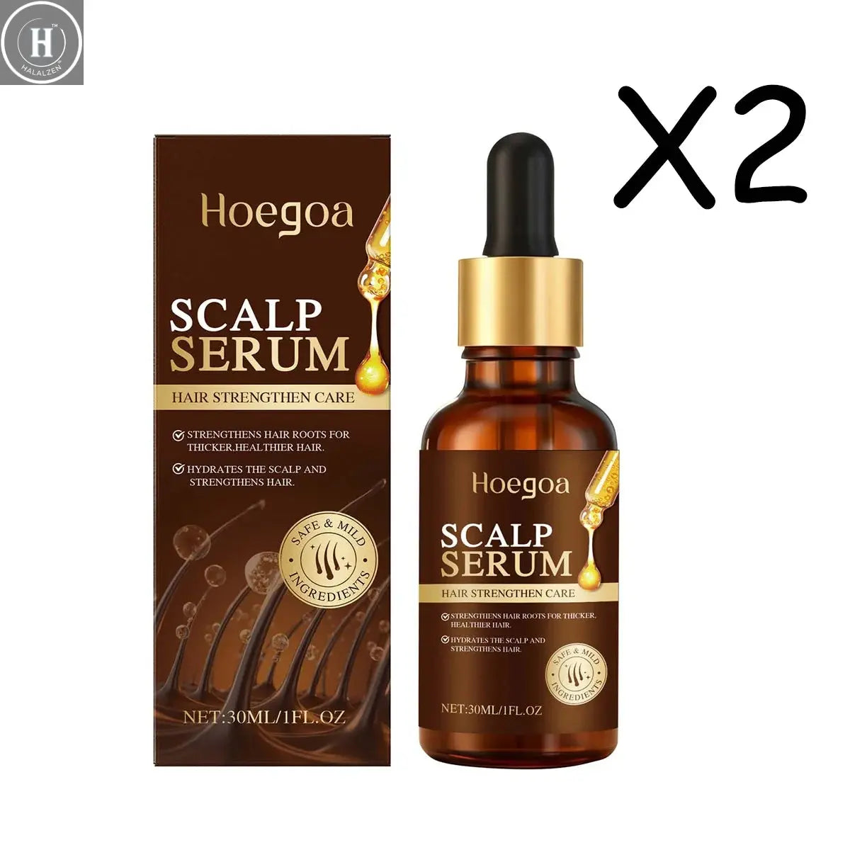 Scalp Care Essence Rosemary Castor Oil Nourishing Hair Growth Strengthening Dry Scalp Thinning Hair Moisturizing Healthy Hair HALALZEN