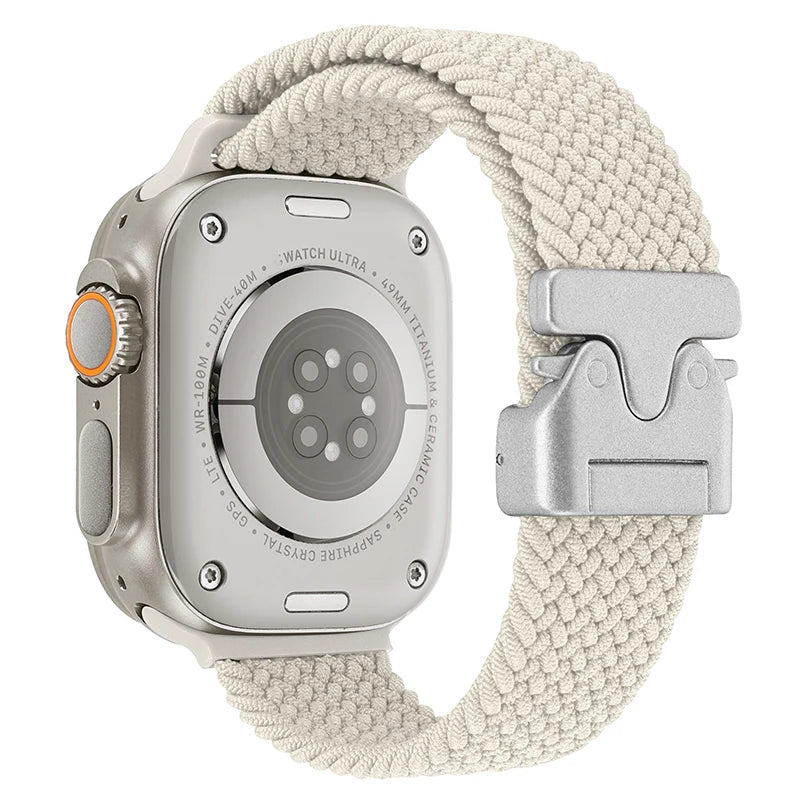 Parachute Braided Strap For Apple Watch Ultra 3/2 Band 49mm 46mm 45mm 42mm 44mm 41mm Nylon Bracelet iWatch 11 10 9 8 7 6 SE Belt